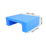 Wear Resistant Blue Plastic Pallet for Basement and Supermarket Storage with Ventilation V1192-AZ-W-28370