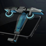 2X Useful Game Console Long Standby Time Black Game Controller Capacitive Touch Burst Gameplay V1366-AZ2-W-14605