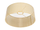 Drum Lamp Shade E27 E14 Clip Fir Leaf Shape Hollow Out Metal Decorative Lampshade Cover for Table V1294-YM0703-3119230016913