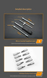 46-Piece Automotive Repair Tool Set - Carbon Steel Ratchet Wrench Socket Kit - 1/4 Inch Drive with V888-ELOSUNG50892