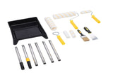 Paint Roller Kit with Covers Stainless Steel Rods Brush Tray Professional Wall Painting Tool Kit for V1294-YM0901-3114240092611