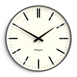 Newgate Radio City Wall Clock Bold Black Marker Dial - Matte Blizzard Grey V398-NM-RADC310BGY