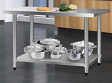 Cefito 1219x610mm Stainless Steel Kitchen Bench 304 SSKB-304S-48