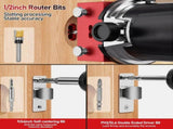 Hinge & Mortise Jig Kit with Anodized Aluminum Build, Optimized Fixture Structure, User Friendly V1366-AZ2-W-15533