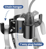 Aluminum Trailer Towing Chain Organizer with 7-Way Plug Holder- Heavy-Duty RV Tongue Jack V1258-DP02-WO-127
