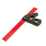Multifunctional Woodworker's Combination Measure Rule Metal Measuring Instrument for Accurate 90/45 V1192-AZ-W-23413