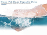 50Pairs/Box Disposable PVC Gloves Transparent Safe Single Use Gloves for Daily Working UseM V1294-YM0901-3117200007312