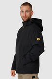 Caterpillar Mens Waterproof Zip Jacket w Hood Chinook CAT Winter Ski in Black - 3XL V563-1310017-016_BLK-3XL