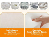 Giselle Bedding Foldable Mattress Fleece Portable 3-fold Folding Foam Mattresses FOAM-MFM-TRIO-FE