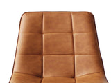 Levede 4x Dining Chairs Kitchen Chair Brown Faux Leather CH1057-PU-4-BR