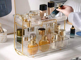 Makeup Organizer 2 Tier Bathroom Countertop Organizer Large Capacity Cosmetic Holder Shelf for V1294-YM0706-3117230199911