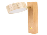 Rotating Stone Wall Sconce with Switch LED Warm Light Adjustable Angle Rustic Industrial Wall Lamp V1294-YM0901-3119250032811