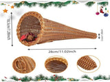 Fall Basket , Thanksgiving Horn of Plenty Autumn Table Decoration Harvest V1369-AZ3-W-20309
