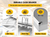 Heavy Duty Metal Cash Drawer, 5 Note & 6 Coin Trays,White V1181-OF011-WH