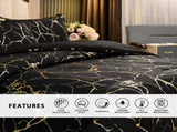 Black Gold Palermo Willow Quilt / Doona / Duvet Cover set V745-AQ043193Q3