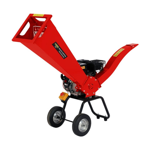 Ducar 7HP Wood Chipper Shredder Mulcher Grinder Petrol Red WCP-Z07-RDBK