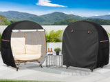 Outdoor Egg Chair Cover,Double Egg Chair Cover for 2 Person Egg Loveseat Chair V1192-AZ-W-3192