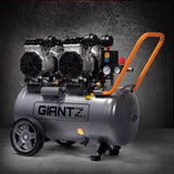 Giantz 50L Air Compressor 200L/min 3.0HP Oil-Free Quiet Electric Portable Air Inflator AC-200L-XL-GY
