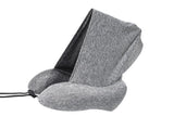 Hooded U Shaped Pillow Removable Neck Protection Memory Cotton Neck Pillow for Home Outdoor V1294-YM0512-3117220246313