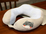 Neck Pillow Cute Animal High Resiliency U Shaped Headrest Airplane Pillow for Travel Office Cat V1294-YM0716-3117220161114