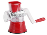 Hand Crank Vegetable Cutter Rotatable Fruit Grater Shredder Cutter Kitchen Accessory for HomeRed V1294-YM0901-3113210163611