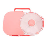 Snack Rotating Container with Lid Sealed Plastic Rotating Snack Storage Box for Outdoor Coral Pink V1294-YM0901-3118240200712