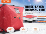 Portable Ice Shelter, 3-4 Person Insulated Pop-Up Ice Fishing Tent, 35 Square Feet Fishable Area, V952-BDBHS707080IORFPQV0