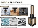 5 Piece Countersink Drill Bit Set, High Speed Steel, Countersink Drill Bit Set, Wide Material V1369-AZ3-W-12158