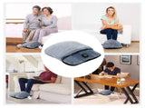 USB Heated Foot Warmer Electric Foot Heating and Vibration Massage Plush USB Powered Winter Foot V888-ELOSUNG54383