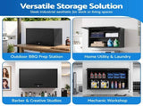Giantz Wall Mount Steel Tool Cabinet Garage Storage Box Lockable Overhead Shelf Black TC-WAL-SL-BK