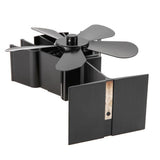 5 Blades Stove Fan Heat Powered Fireplace Accessory Wood Burning Stove Fan V201-W12898856