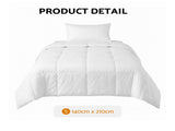 Giselle Bedding Single Quilt, 200GSM Summer Duck Down Feather Doona Insert QUILT-DFD-200-S