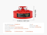 Safety Gas Can, 9.5 L Type II Red Safety Can for Gasoline with Stainless Steel Flame Arrester, V952-IIXAQGHSJS25Y4I7A001V0