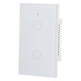 For Zigbee Tuya Remote Light Switch Voice Control 2Gang US Wall Touch Switch AC 100240V V1294-YM0901-3113210138711