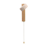 LED Wall Sconce Oak Wood Travertine Stone Modern Rotatable Wall Light Fixture Art Decor for Entryway V1294-YM0901-3119250058411