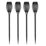 4PCS Solar Power Torch Shaped Flickering Flame Light Outdoor Garden Waterproof Yard Lamp V1294-YM0901-3119200044511