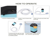 Camping Shower Bottom Detachable for Yard Portable Camping Rinse Kits, Portable Outdoorfor Yard V1192-AZ-W-11207