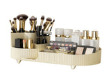 Makeup Storage Organizer Large Capacity Perforation Free Rotatable Partition Cosmetic Storage Box V1294-YM0703-3117230105511