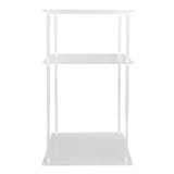 3 Tier Small Acrylic Side Table Clear Small Nightstand Bedside Table for Home Living Room Bedroom V1294-YM0901-3116240026911