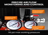 UNIMAC 24L 2.0HP Air Compressor, Direct Drive, 2 Couplers for Airtools Tyre Inflation, Portable, V219-ACMELEUM250A