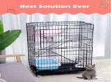 3 Level Rabbit Bird Cage Ferret Parrot Aviary Cat Rat Aviary Budgie Hamster Pet Cages Castor L V610-PET-CAT-CAT-L