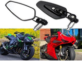 2pcs Motorcycle Handlebar Rearview Mirrors Motorcycle Rearview Mirrors for XJ6 MT01 MT03 MT07 MT09 V1237-ZY-203-3364