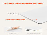 Overbed Table, Mobile Bed Side Table with Flip Desktop and 4 Hidden Wheels, Height & Angle V952-CSZGXDZZCSFZ3O0N9001V0
