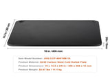 Pizza Steel, 16" x 14.5" x 3/8" Pizza Steel Plate for Oven, Pre-Seasoned Carbon Steel Pizza Baking V952-FXPSPSGB1614E7DC4V0