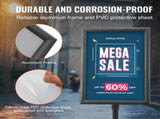 Pedestal Sign Holder Adjustable Poster Stand 11 x 17 Inch Metal Base V952-BZJJSDZJCZCGJFCLWV0