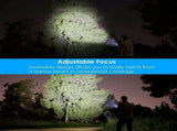 LED Tactical Flashlight Rechargeable,IPX6 Waterproof Flashlight,2000lm,Super Bright V1192-AZ-W-30999