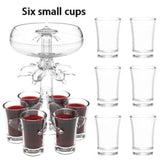 6 Shot Glass Dispenser and Holder Party Drink Shot Glass Holder Shots Dispenser Set Liquor Dispenser V1192-AZ-W-10727