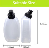 Running Belt Water Bottles 2 Pack Small Running Bidon with One-Handed Slide Lid Perfect Fit 100% V1258-DP02-BOL-303