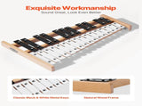 Glockenspiel Xylophone, 27 Notes, Professional Xylophone Percussion Instrument, with Metal Keys, V952-LPZQHBSWZJ27ZB5YD001V0