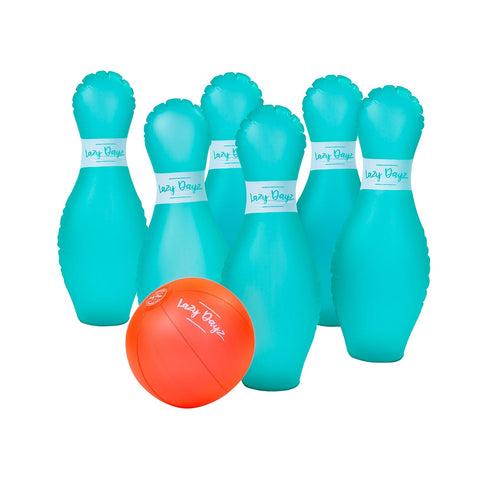 7 Pcs Lazy Dayz Pool Beach Inflatable Bowling Set Toy V915-LD0087